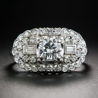 Vintage .69 Carat Platinum Diamond Engagement Ring - GIA D VS1 by Granat Bros.