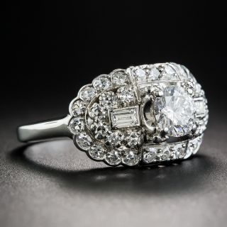 Vintage .69 Carat Platinum Diamond Engagement Ring - GIA D VS1 by Granat Bros.