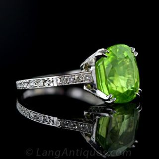 Vintage 7 Carat Peridot Ring