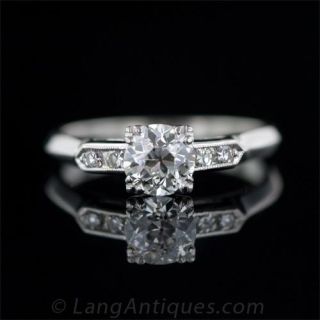 Vintage .70 Carat Diamond Engagment Ring