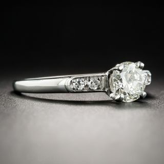 Vintage .70 Carat Diamond Platinum Engagement Ring