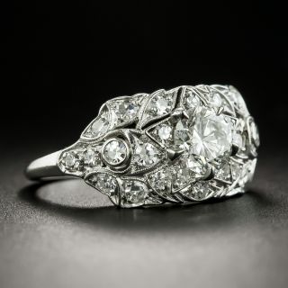 Vintage .75 Carat Diamond Platinum Engagement Ring