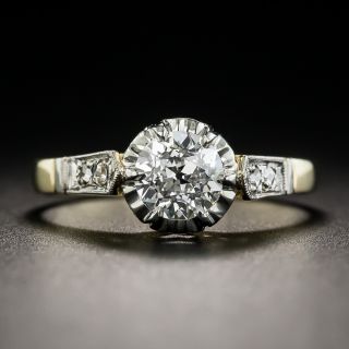 Vintage .76 Carat Diamond Engagement Ring - GIA H VS2