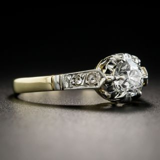 Vintage .76 Carat Diamond Engagement Ring - GIA H VS2