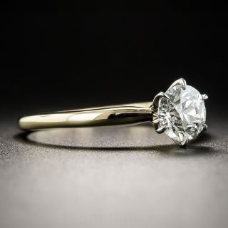 Vintage .78 Carat European-Cut Diamond Solitaire - GIA K VS2