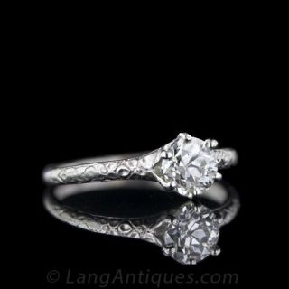 Vintage .79 Carat Diamond Solitaire