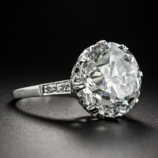 Vintage 8.62 Carat European-Cut  Diamond Solitaire Ring - GIA G SI2