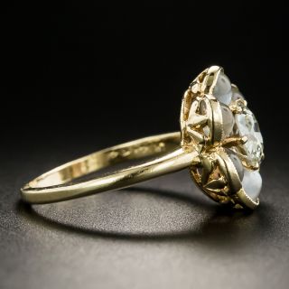 Vintage .88 Carat Diamond and Moonstone Cluster Ring by Untermeyer-Robbins