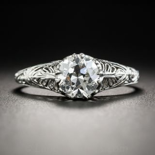 Vintage .88 Carat Diamond Solitaire Engagement Ring - GIA G VS2 
