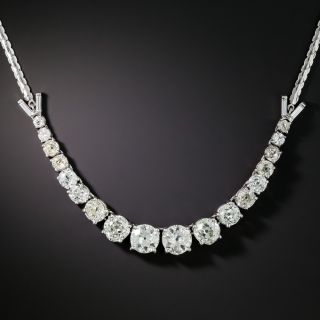 Vintage 9.00 Carat Total Weight Graduated Diamond Necklace - 3