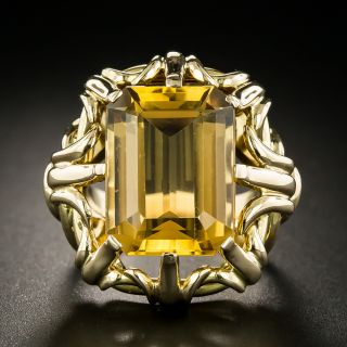 Vintage 9.50 Carat Citrine Ring - 3