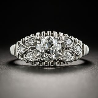 Vintage Platinum Diamond Ring - 2