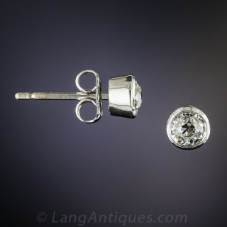 Vintage .90 Diamond Stud Earrings