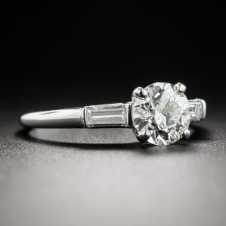 Vintage .91 Carat Diamond Platinum Engagement Ring - GIA L SI1 by Granat Brothers 