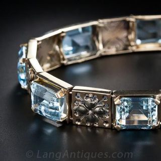 Vintage Aquamarine Bracelet
