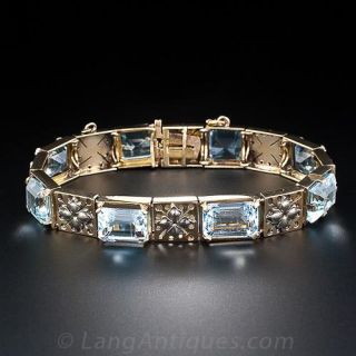 Vintage Aquamarine Bracelet