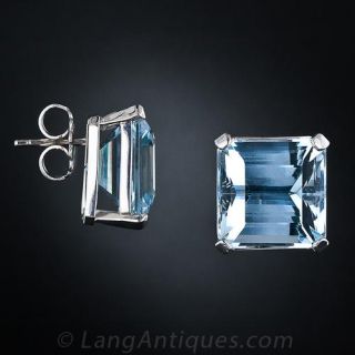 Vintage Aquamarine Earrings