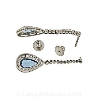 Vintage Aquamarine Earrings