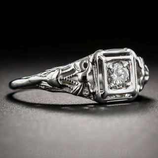 Vintage Art Deco Diamond Engagement Ring