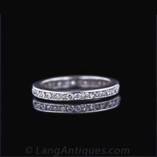 Vintage Art Deco Diamond Eternity Band