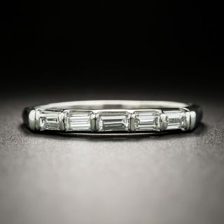 Vintage Baguette Wedding Band by Hartzberg - 3