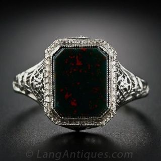 Vintage Bloodstone Ring