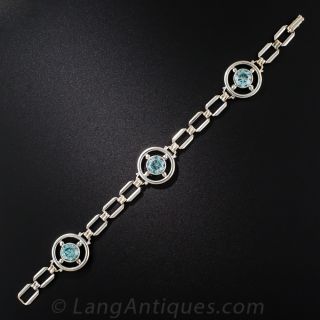 Vintage Blue Zircon Bracelet