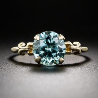 Vintage Blue Zircon Ring 