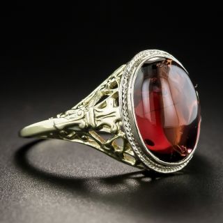 Vintage Cabochon Garnet Ring