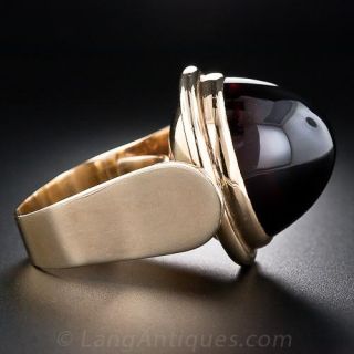 Vintage Cabochon Garnet Ring