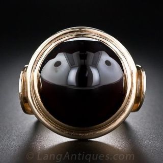Vintage Cabochon Garnet Ring
