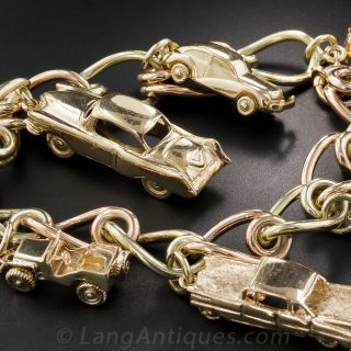 Vintage Car Charm Bracelet