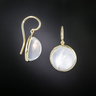 Vintage Cat's Eye Moonstone Drop Earrings