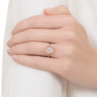 Vintage Cat's Eye Moonstone Solitaire Ring