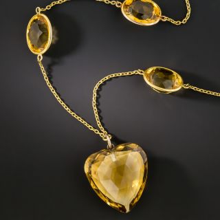 Vintage Citrine Necklace