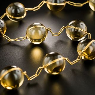 Vintage Citrine Pools Of Light Necklace - 3