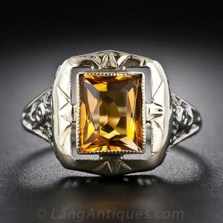 Vintage Citrine Ring