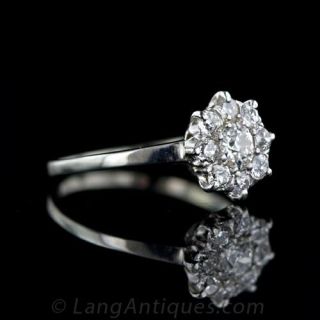 Vintage Cluster Diamond Ring