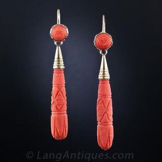 Vintage Coral Earrings