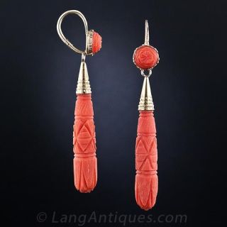 Vintage Coral Earrings