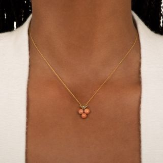 Vintage Coral Pendant