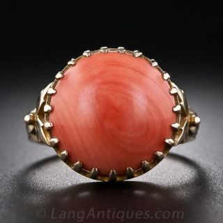 Vintage Coral Ring from Poland