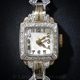 Vintage Croton Diamond  Wrist Watch
