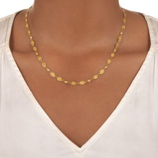 Vintage Dainty Gold Link Chain