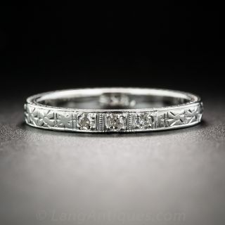 Vintage Diamond Band-18KWG