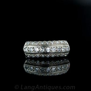 Vintage Diamond Band  Circa 1940 s Main View