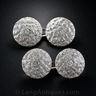 Vintage Diamond Center Cufflinks