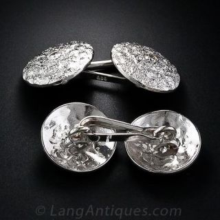 Vintage Diamond Center Cufflinks