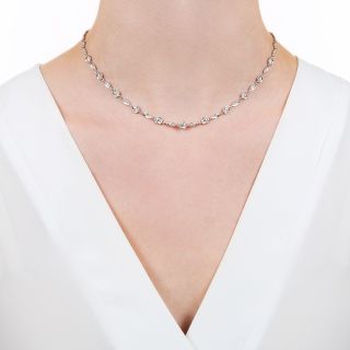 Vintage Diamond Chain Necklace - 5.00 Carats