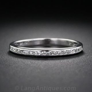 Vintage Diamond Channel Set Wedding Band